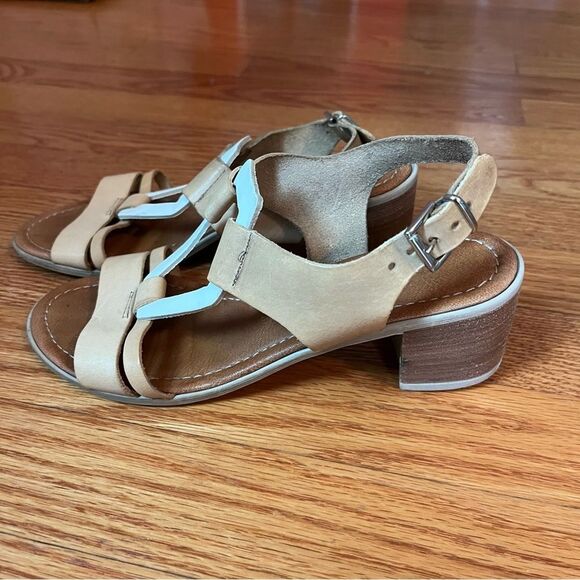 Sheridan Mia Italian Leather Block Heel Summer Sandals - Picture 6 of 13